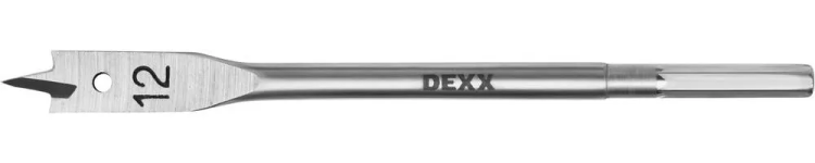 Сверло по дереву перовое, шестигранный хвостовик, DEXX 2945-12, d=12мм 2945-12 купить в Ноябрьске