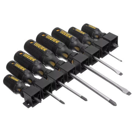 Набор отверток Denzel 12213, 8 пр., CrV, трехкомпонентная рукоятка купить в Ноябрьске