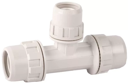 Тройник ЗУБР &quot;ШиреФит&quot; редукционный &quot;штуцер с гайкой - внутренняя резьба - штуцер с гайкой&quot;, 26мм-20мм-26мм 51506-26-20-26 купить в Ноябрьске