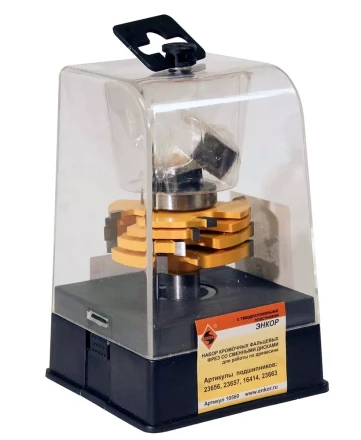 Фреза кромочная фальцевая ф50,8мм 4 диск хв 12мм Энкор 10560 купить в Ноябрьске