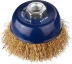 DEXX. Щетка чашечная для УШМ, витая стальная латунированная проволока 0,3мм, 75ммхМ14 35103-075 купить в Ноябрьске