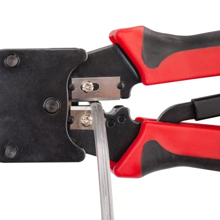 Кримпер многофункциональный КВТ JT-02M с 2 встроенными модулями для обжима RJ-45, RJ-12, RJ-11 (84825) купить в Ноябрьске