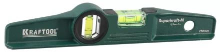 Уровень KRAFTOOL &quot;SUPERKRAFT-M&quot; литой, 2 ампулы, 0,5 мм/м, 250 мм 34717-025 купить в Ноябрьске