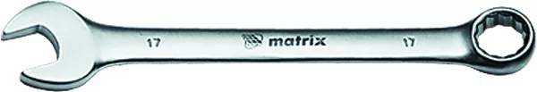 Ключ комбинированный 15 мм CrV матовый хром MATRIX 15111 купить в Ноябрьске