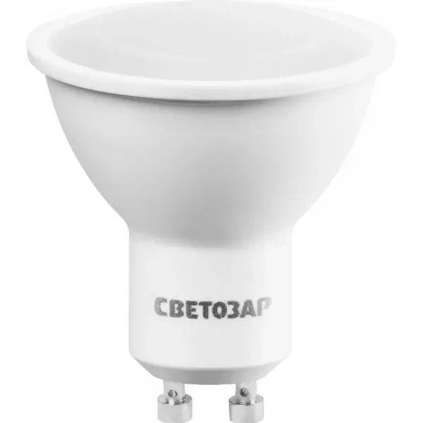 Лампа СВЕТОЗАР светодиодная "LED technology", цоколь GU10, яркий белый свет (4000К), 220В, 5Вт (35) 44565-35_z01 купить в Ноябрьске