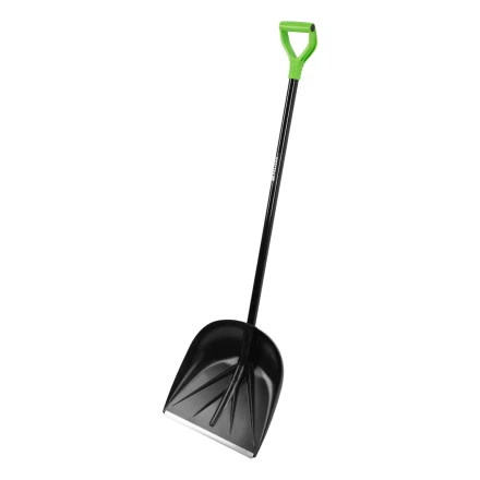 Лопата для уборки снега пластиковая Palisad, 400х417х1390 мм, алюминиевый черенок, 61395 купить в Ноябрьске
