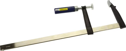 Струбцина DEXX, тип &quot;F&quot;, деревянная ручка, стальная закаленная рейка, 120х500мм 3205-120-500 купить в Ноябрьске