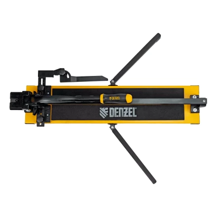 Плиткорез рельсовый Denzel 600х16мм, каретка на подш., стальная станина, усил. рукоятка-пенал 877014 купить в Ноябрьске