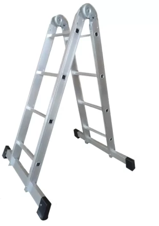 Лестница 2-х секционная алюминиевая шарнирная 2*3 1013312 купить в Ноябрьске