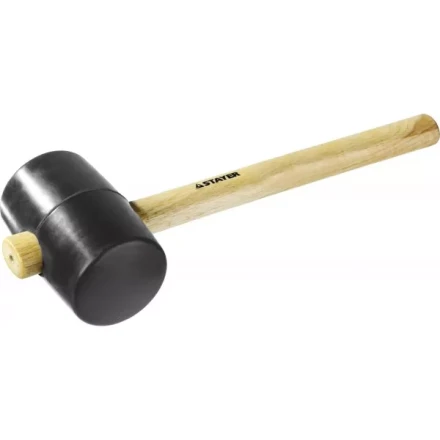 Киянка STAYER резиновая черная с деревянной ручкой, 900г 20505-90 купить в Ноябрьске