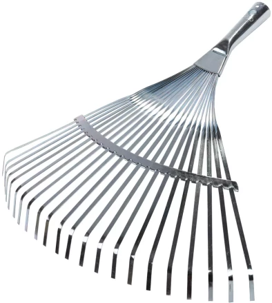 Грабли веерные RACO, 22 плоских зубца, гальванизир. покр., 450мм 4231-53/732 купить в Ноябрьске