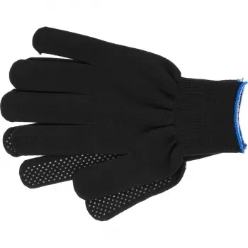 Перчатки нейлон ПВХ точка 13 класс чёрные XL 67848 купить в Ноябрьске