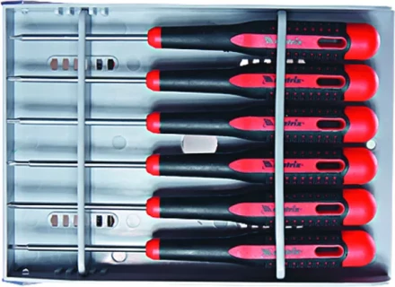 Набор отверток для точных работ Fusion 2-компонентная рукоятка 6 шт в пластиковом пенале Matrix 13361 купить в Ноябрьске