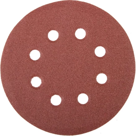 Круг шлифовальный универсальный STAYER &quot;MASTER&quot; из абразивной бумаги на велкро основе, 8 отверстий, Р100, 115мм, 5шт 35450-115-100 купить в Ноябрьске