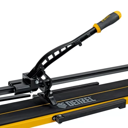 Плиткорез рельсовый Denzel 800х16мм, каретка на подш., стальная станина, усил. рукоятка-пенал 877016 купить в Ноябрьске