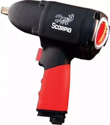 Пневмогайковерт SCORPIO YU-1281P 1/2” 124 кг/м, 2,06 кг New Pin Clutch купить в Ноябрьске