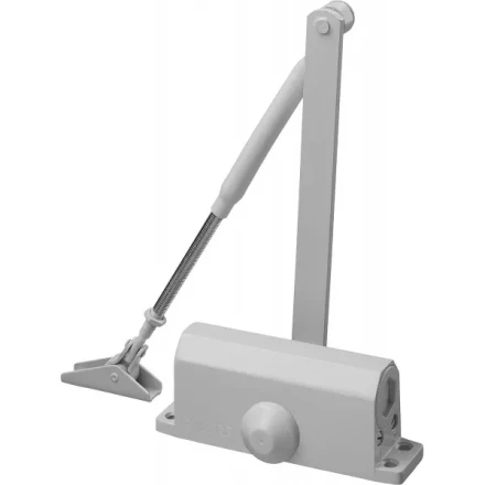 Доводчик дверной STAYER, для дверей массой до 80 кг, цвет белый 37916-80 купить в Ноябрьске