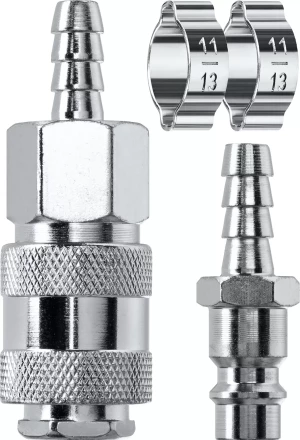 Набор переходников KRAFTOOL елочка - рапид штуцер  +  рапид муфта - елочка 06599-08-H купить в Ноябрьске