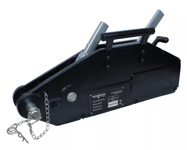 Лебедка рычажная МТМ Magnus-Profi WRP-800, 0.8 т, канат 20 м купить в Ноябрьске