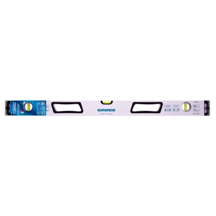 Уровень алюминиевый 800 мм усиленный рукоятки фрезерованный 3 глазка магнитный Gross 34371 купить в Ноябрьске