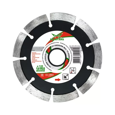 Диск алмазный по бетону 1A1RSS GROOVER MD-STARS 230*6.0*10*15T*22,23 mm купить в Ноябрьске