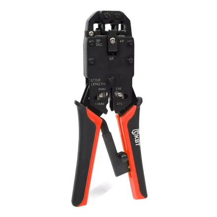 Кримпер многофункциональный КВТ JT-03 с 3 встроенными модулями для обжима RJ-45, RJ-12, RJ-11 (79759) купить в Ноябрьске