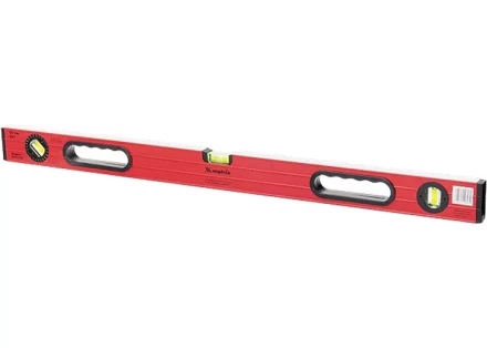 Уровень алюминиевый 600 мм  фрезерованный. 3 глазка 1 поворотный. две ручки. усиленный MATRIX 34506 купить в Ноябрьске