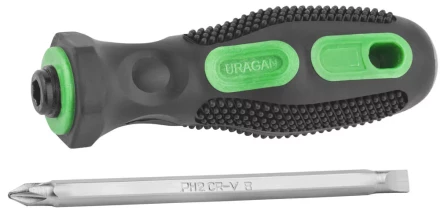 Набор URAGAN: Отвертки с двухкомпонентной рукояткой, PH 2/SL6мм - 110мм, 2 предм 25187-H2 купить в Ноябрьске