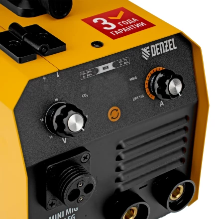 Аппарат инвертор. полуавтомат. сварки Mini MIG-140LFG, 140 А, ПВ 60%// Denzel 94305 купить в Ноябрьске