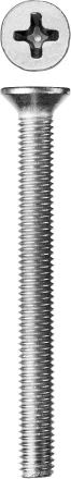 Винт ЗУБР &quot;МАСТЕР&quot; DIN 965, класс прочности 4.8, оцинкованный, M5x55мм, 5кг 303110-05-055 купить в Ноябрьске
