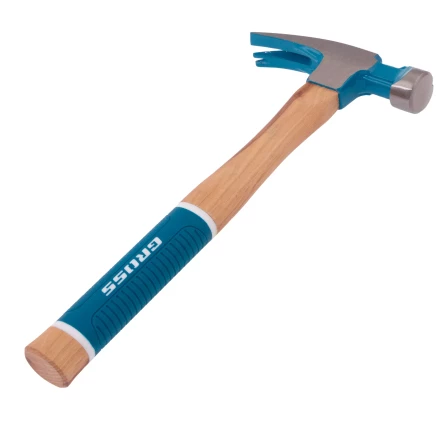 Молоток-гвоздодер,560 г Gross 10419, угол 75, магнит, обрезиненная рукоятка AMERICAN HICKORY купить в Ноябрьске