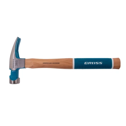 Молоток-гвоздодер,560 г Gross 10419, угол 75, магнит, обрезиненная рукоятка AMERICAN HICKORY купить в Ноябрьске