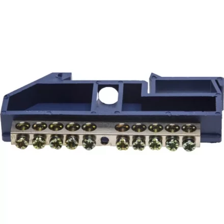 Шина СВЕТОЗАР нулевая на DIN-изоляторе, макс. ток 100А, 5,2мм, 10 полюсов 49807-10 купить в Ноябрьске