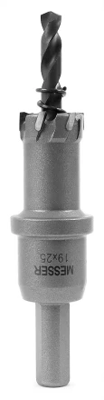 ТСТ коронка MESSER 19X25 с центрирующим сверлом и толкающей пружиной купить в Ноябрьске