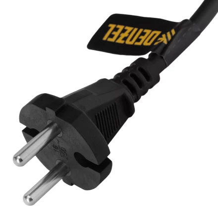 Шнур сетевой Denzel Energy Series, ПВС, 1,5 м, 2 x 1,5 мм, с неразборной вилкой, черный, 3 м, 37669 купить в Ноябрьске