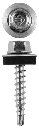 Саморезы ЗУБР &quot;ПРОФЕССИОНАЛ&quot; оцинков., для крепл. кров. матер. к дерев. обреш., 4.8х29мм, 2500шт 4-300310-48-029 купить в Ноябрьске