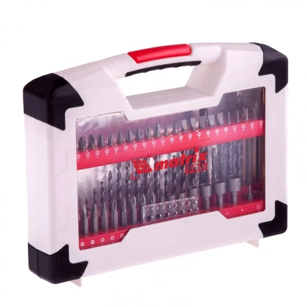 Набор сверл комбинированный по металлу 1-6 мм бетону 4-8 мм дереву 3-8 мм перки биты 44 шт адаптер головки 6 шт 75 предметов Pro Matrix 725675 купить в Ноябрьске