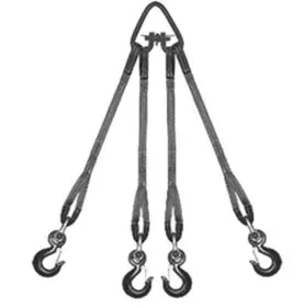 Строп текстильный четырехветвевой 4СТ 2.5 т L=4 м  SF6 30 мм Звено РТ-3 купить в Ноябрьске