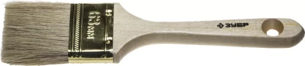 Кисть плоская  ЗУБР &quot;УНИВЕРСАЛ-ЭКСПЕРТ&quot;, натуральная щетина, деревянная ручка, 63мм 4-01005-063 купить в Ноябрьске