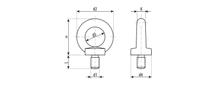 Рым-болты DIN 580 промфасовка серия ПРОФЕССИОНАЛ купить в Ноябрьске