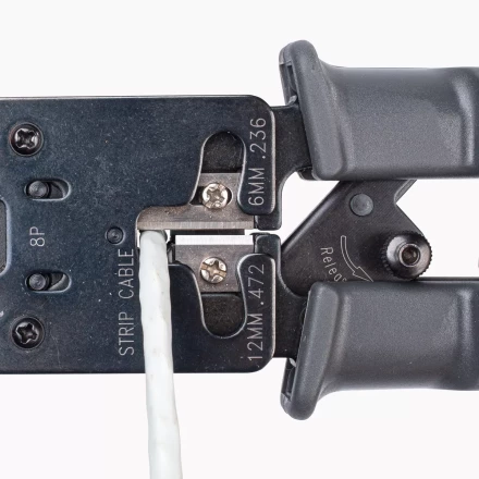 Кримпер многофункциональный КВТ JT-03T с 3 встроенными модулями для обжима RJ-45, RJ-12, RJ-11 (84493) купить в Ноябрьске