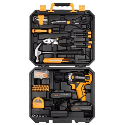 Дрель аккумуляторная DEKO DKCD20FU-Li, 063-4178 + набор 104 аксессуара купить в Ноябрьске