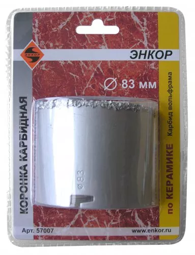 Коронка карбидная по керамике Ф83 мм 57007 купить в Ноябрьске