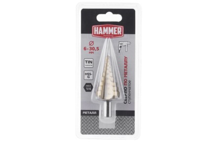 Сверло по металлу HAMMER Ф30х80мм (DR MT 6,0-30,5мм*80/10мм) купить в Ноябрьске