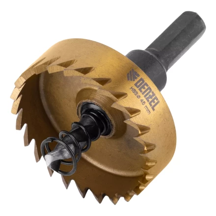 Коронка по металлу HSS, 45 мм, нитридтитановое покрытие Denzel 724115 купить в Ноябрьске