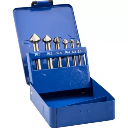 Набор ЗУБР Зенкеры &quot;ЭКСПЕРТ&quot; конусные с 3-я реж. кромками, сталь P6M5, для раззенковки М3, М4, М5, М6, М8, М10 29730-H6 купить в Ноябрьске