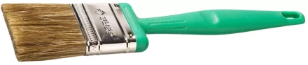 Кисть плоская ЗУБР ЭКСПЕРТ 2в1 БСГ-70 быстросъем голова с переменн углом, тип ЛАЗУРЬ смешанн щетина, пласт ручка, 50мм 4-01070-050 купить в Ноябрьске