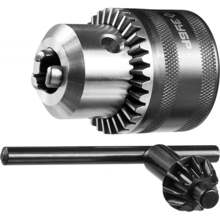 Патрон ЗУБР &quot;ЭКСПЕРТ&quot; цельнометаллический для дрели, с ключом, 16мм, 1/2&quot; 2908-16-1/2 купить в Ноябрьске