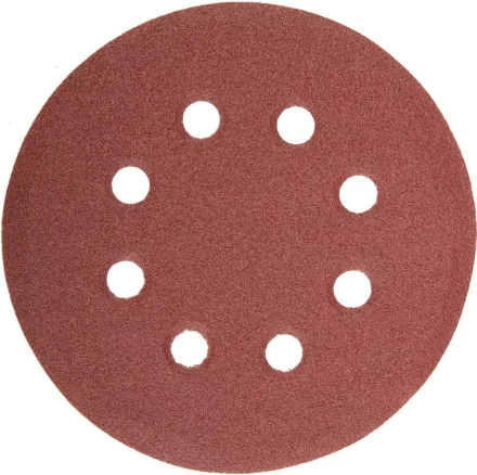 Круг шлифовальный универсальный STAYER &quot;MASTER&quot; из абразивной бумаги на велкро основе, 8 отверстий, Р120, 115мм, 5шт 35450-115-120 купить в Ноябрьске