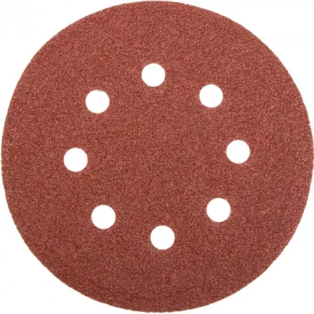Круг шлифовальный универсальный STAYER "MASTER" из абразивной бумаги на велкро основе, 8 отверстий, Р60, 125мм, 5шт 35452-125-060 купить в Ноябрьске
